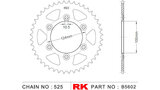 RK Kettenrad "5602" 525, Stahl, silber 39...