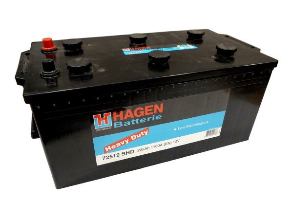 HAGEN Starterbatterie, Für NKW, 12V, gefüllt und geladen, ,