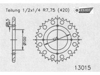 ESJOT Kettenrad "13015" 420, Aluminium, silber...