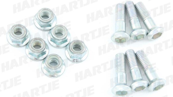 ESJOT Kettenradschraube M8 x 1,25, Gesamtlänge 30  6 Stück