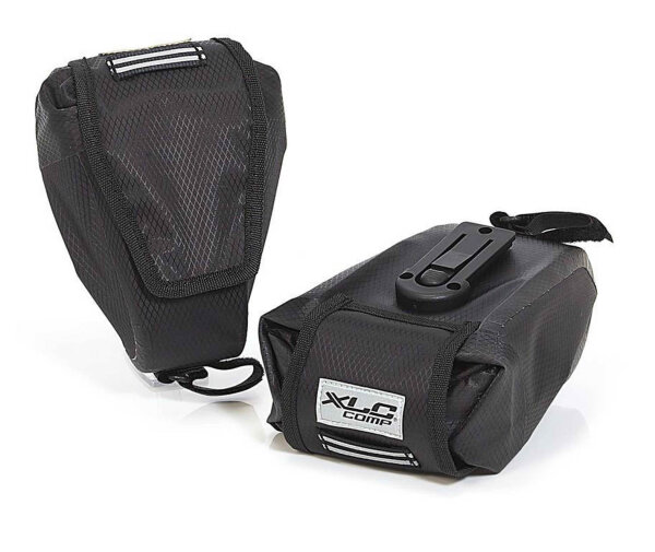 XLC Satteltasche Globetrotter BA-W05 schwarz Tarpaulin 17x10x11 cm, Gr. M