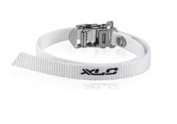 XLC Paar Pedalriemen Nylon, weiß, per Paar