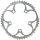 Kettenblatt  Zéphir, 50 silber, Ø 110 außen 9/10-f, TA, PL-50110302-50