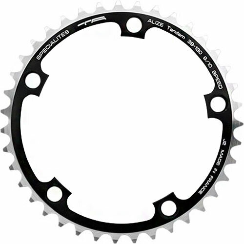 Kettenblatt  Alizé, 44 schwarz, Ø 130 innen 9/10-f, TA, PL-50130109-44