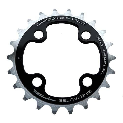 Kettenblatt Chinook , 22 schwarz, Ø 64 innen, TA, PL-40064109-22
