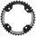 Kettenblatt Cross , 38 schwarz, Ø 120 außen, TA, PL-41120309-38