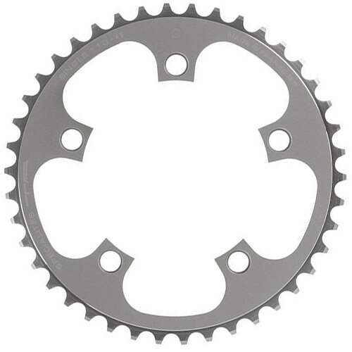 Kettenblatt Single , 44 silber, Ø 130 außen/innen, TA, PL-50130332-44