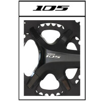Kettenblatt X110 Cover Kit, Shimano 105, schwarz, TA,...