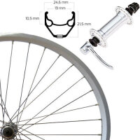 Vorderrad 28" silber SSP, ZAC 2000, Alunabe, Sspann,...