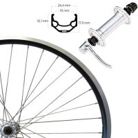 Vorderrad 28" schwarz SSP, ZAC19, Alunabe, Sspann,...