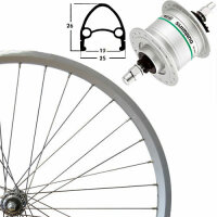 Vorderrad 28" 622-19 silber, Euroline, DH-C3000...