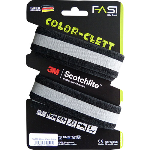 FASI Hosenklettband "Color clett" SB-verpackt, 3M  schwarz