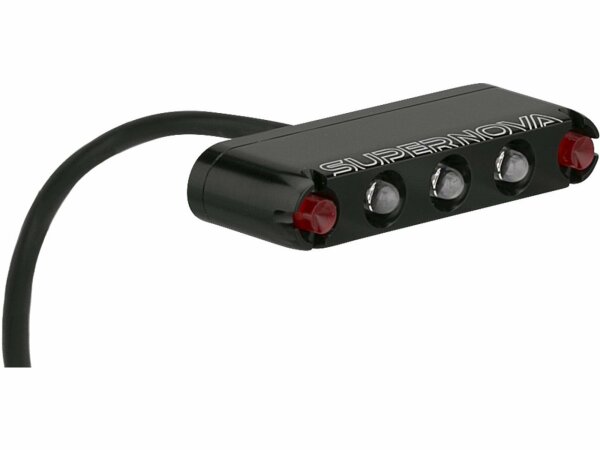 M99-K12 Tailight, E-25, K1525, Supernova, schwarz, Gepäckträgermontage, 12 V , Supernova, R-M99-TK12-BLK