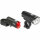Batterie-Lampenset Atlas K 50, M-Wave, schwarz, mit K~, Messingschlager, 221057