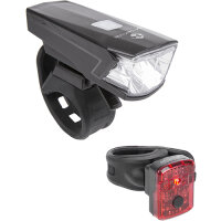 USB Akkulampenset Atlas K 15, M-Wave, schwarz, mit K~,...