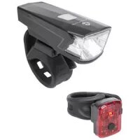 USB Akkulampenset Atlas K 15, M-Wave, schwarz, mit K~, Messingschlager, 221091