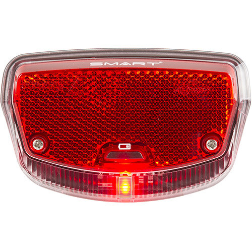 Batterie-Rücklicht für Gepäckträger, Smart, schwarz, mit K~, Messingschlager, 466987