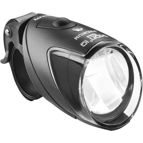 Akku-Scheinwerfer IXON-IQ Speed Premium K~431/568, B+M, schwarz, Zweitlampe, Busch + Müller, 1932QZ