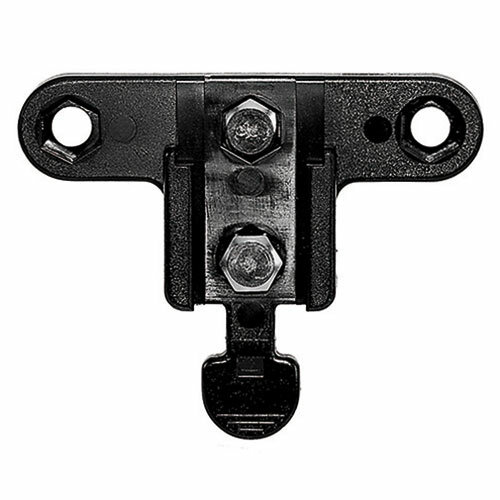 Halter für Blinklicht, Smart, schwarz, Gepäckträgermontage, Messingschlager, 220868