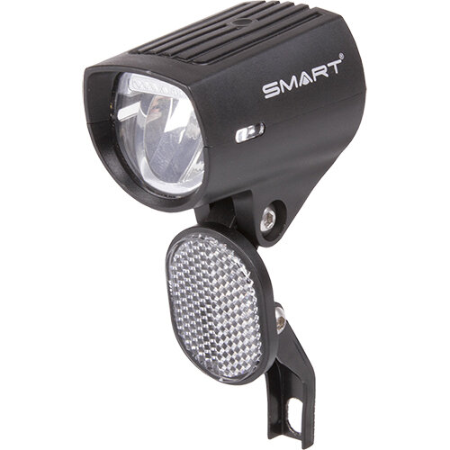E-Bike-Scheinwerfer, mit K~, Smart, LED, schwarz, DC 6-48V, Messingschlager, 461651