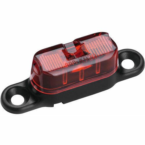 Dynamo-Rücklicht Toplight Line Small, mit K~, B+M, LED, schwarz, 50mm, rotes Glas, Busch + Müller, 53234/1ASKPB