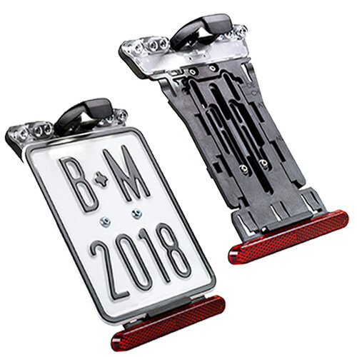 Kennzeichenhalter, B+M, E-Bike, Busch + Müller, 650BKHRE/PB
