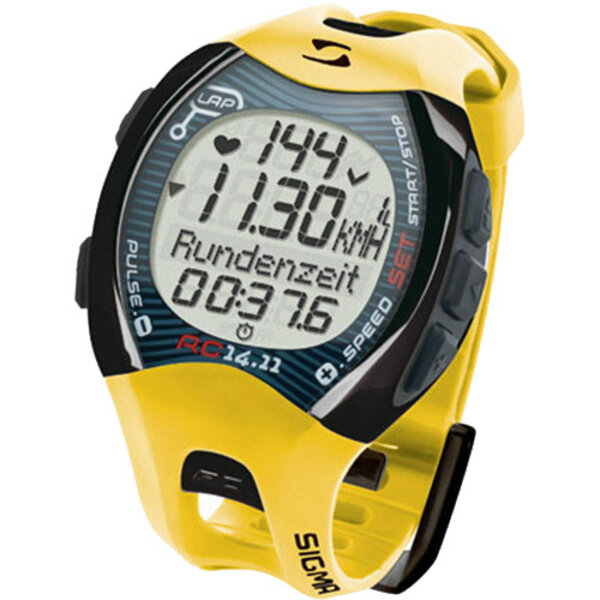 Lauf-Uhr RC 14.11 yellow, , Sigma, 21411