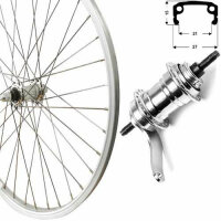 Hinterrad 12" Rücktritt silber, Kasten-Alu,...
