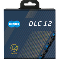 Kette KMC DLC12, 126 Glieder, schwarz/blau, Box, KMC, 303502