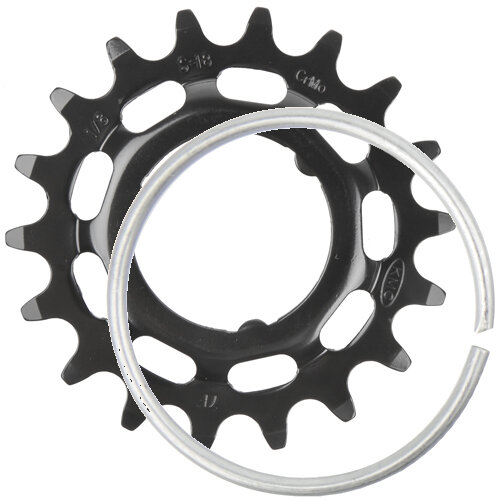 Antriebsritzel E-Bike KMC für Shimano 1/2" x 1/8", 18 Zähne,  schwarz