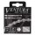 Kette Ventura 1/2 x 1/8 1fach, 112 Glieder, schwarz/braun, Messingschlager, 301125