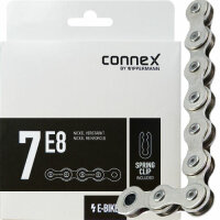 Kette Connex 7E8 1fach E-25, Nickel 132 Glieder, silber,...