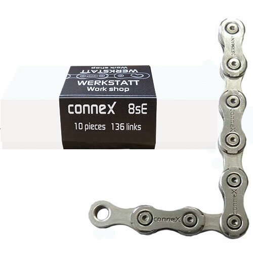 Kette Connex 8sE 6/7/8fach E-25, 10 Stück, Nickel/Edelstahl 136 Glieder, silber, Werkstatt, Connex, 2331-08SE-1360