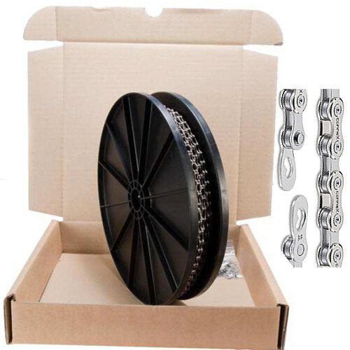 Kette Connex 9sE 9fach E-25, Nickel/Edelstahl, silber, Haspel 25m, Connex, 2341-09SE-0250