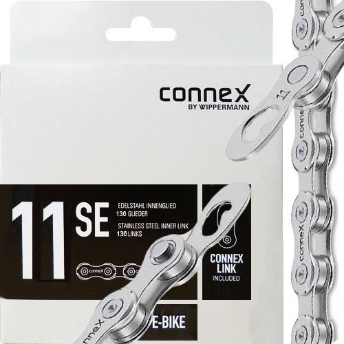 Kette Connex 11sE 11fach E-25, Nickel/Edelstahl 136 Glieder, silber, Connex, 2321-11SE-1360