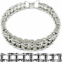 Biker Armband -L- 22cm, vernickelt, Connex, 6001-0445-3124