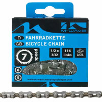 Kette M-Wave 5/6/7fach, 1/2 x 3/32, 116 Glieder, braun,...