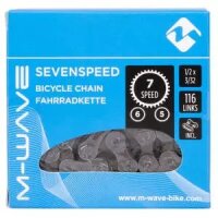 Kette M-Wave 5/6/7fach, 1/2 x 3/32, 116 Glieder, braun, Messingschlager, 301904
