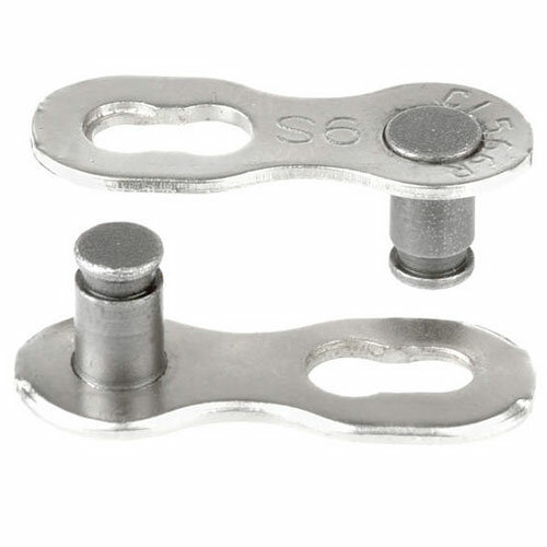 Verschlussglied M-Wave 9fach, 1/2 x 11/128, 6,6mm, silber, Messingschlager, 301921