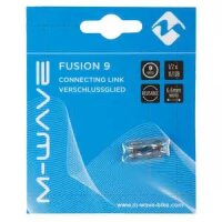 Verschlussglied M-Wave 9fach, 1/2 x 11/128, 6,6mm, silber, Messingschlager, 301921