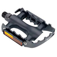 Pedale MTB, Kunststoff-Alu, schwarz, Point, 09006101