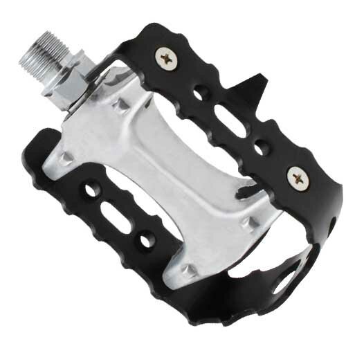 Pedale MTB, Alu-Alu, Rahmen schwarz, Messingschlager, 311063
