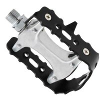 Pedale MTB, Alu-Alu, Rahmen schwarz, Messingschlager, 311063