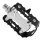 Pedale MTB, Alu-Alu, Rahmen schwarz, Messingschlager, 311063