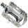 Pedale MTB, Alu-Alu, Rahmen silber, Messingschlager, 311024