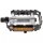Pedale MTB flach, Industrielager Alu-Alu, Messingschlager, 311720