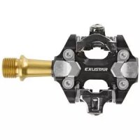 Pedale PM222-TI Exustar, MTB clipless, Messingschlager,...