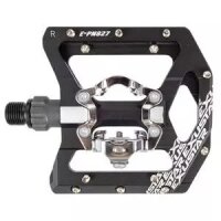 Pedale PM827 schwarz Exustar, Half-Clipless, Messingschlager, 311867