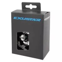 Pedale PM827 schwarz Exustar, Half-Clipless, Messingschlager, 311867