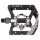Pedale PM827 schwarz Exustar, Half-Clipless, Messingschlager, 311867